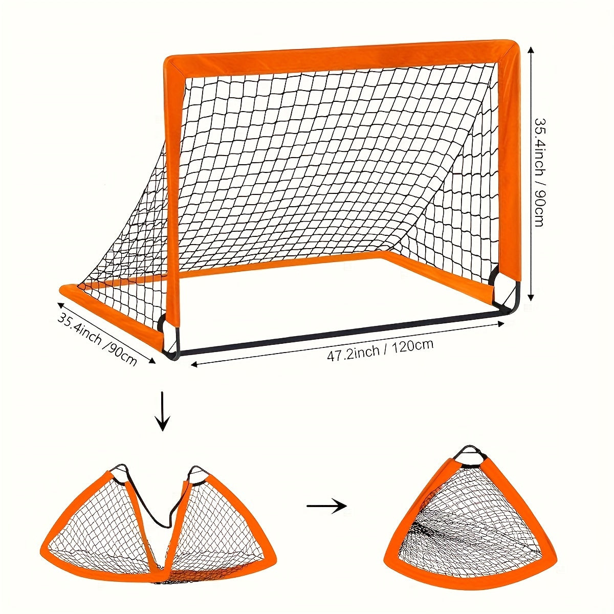 Portable Pop-Up Soccer Goal – Foldable & Durable Design
