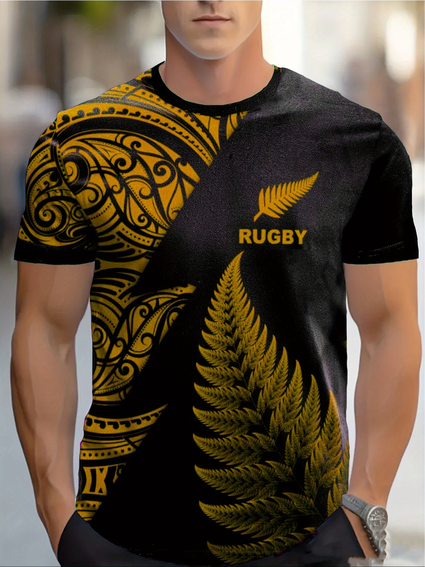 Men’s Graphic Rugby T-Shirt