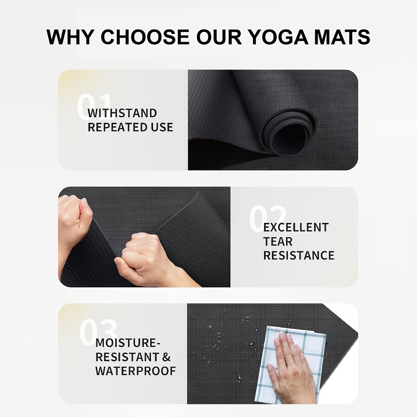 Professional Yoga Mat – 3mm EVA Fitness Floor Mat