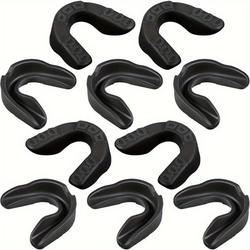 10-Pack Silicone Sports Mouth Guards for Contact Sports