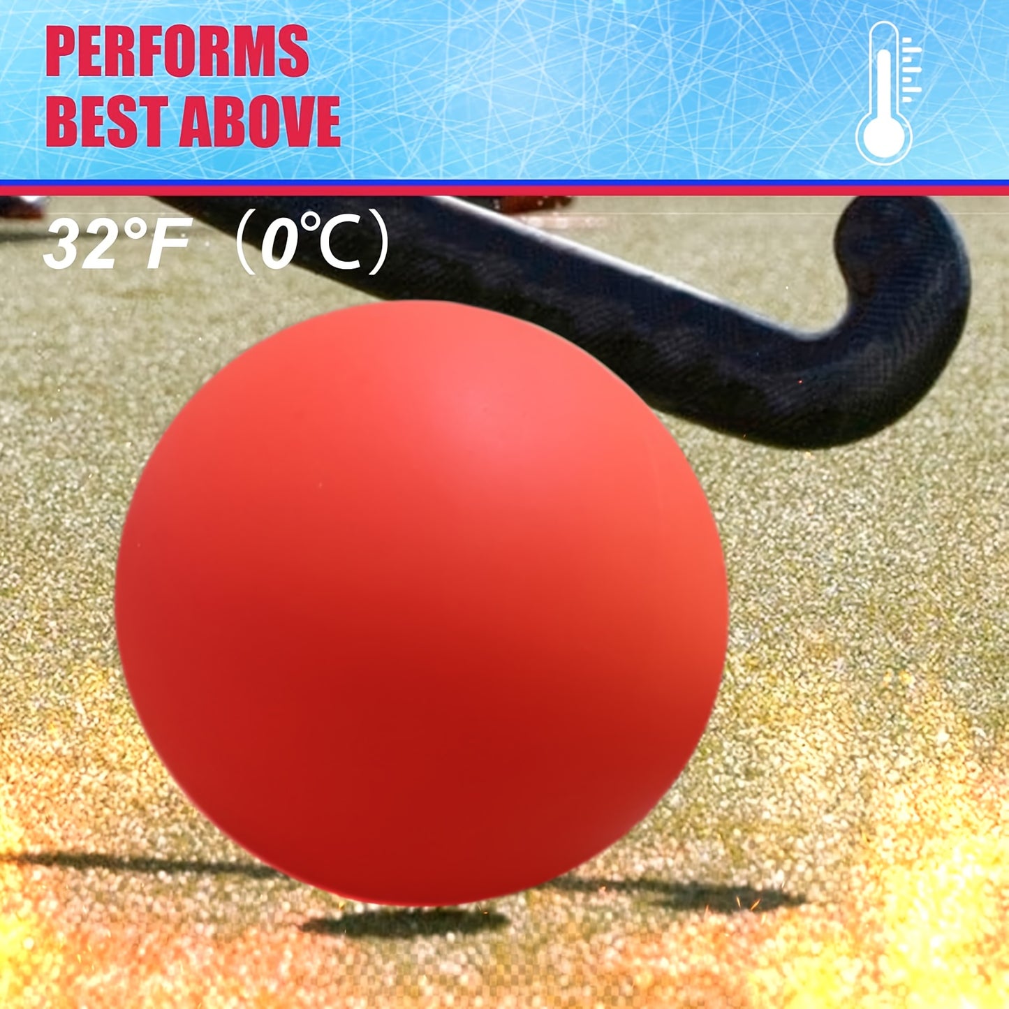 2-Pack Street Hockey Balls – Durable, Low-Bounce, High-Visibility