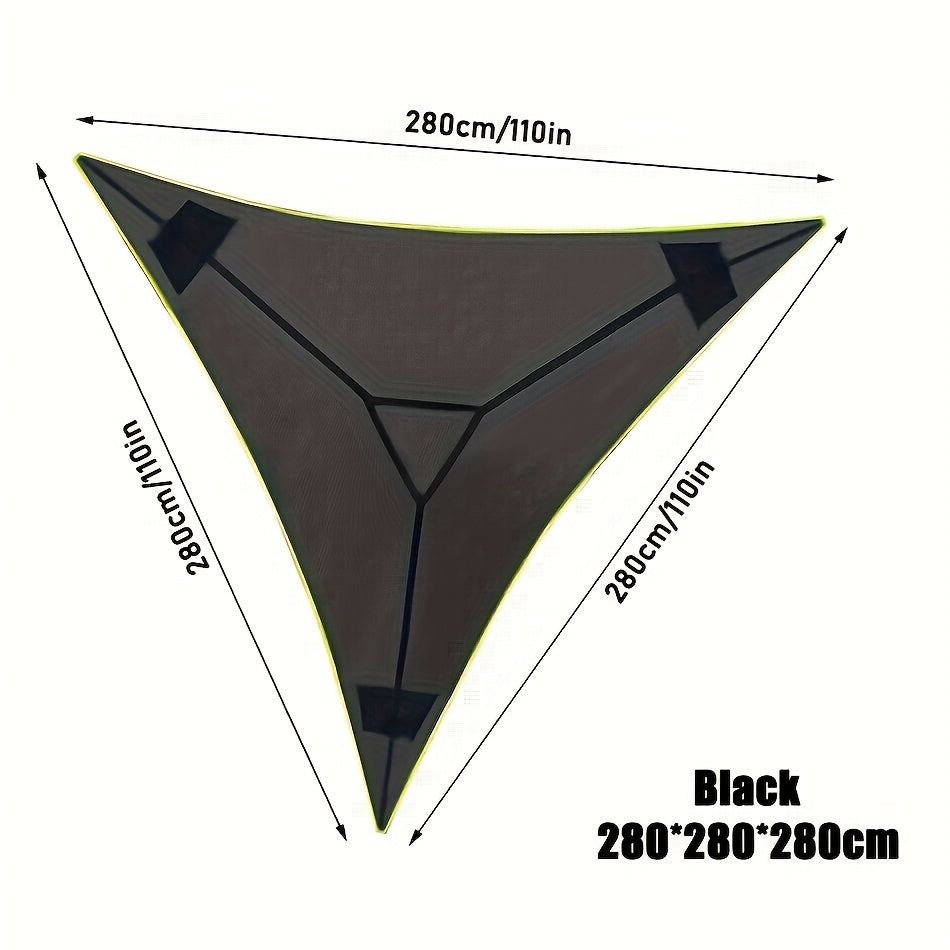 Multi-Person Triangular Hammock with Mesh Storage Bags