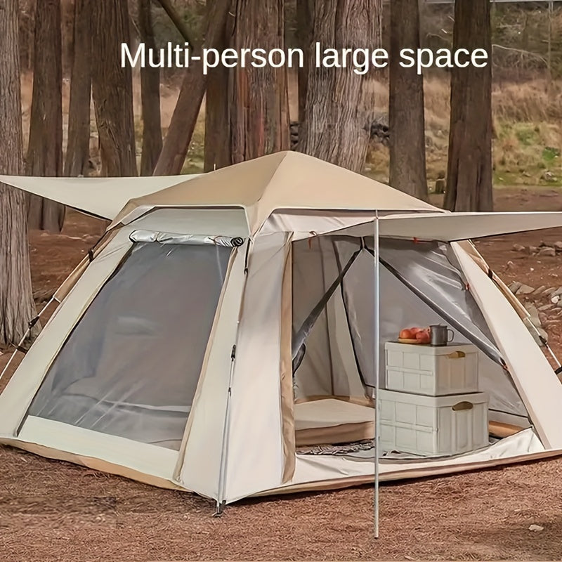 Automatic Beach Tent for 3–4 People – Quick-Fold Portable Shelter