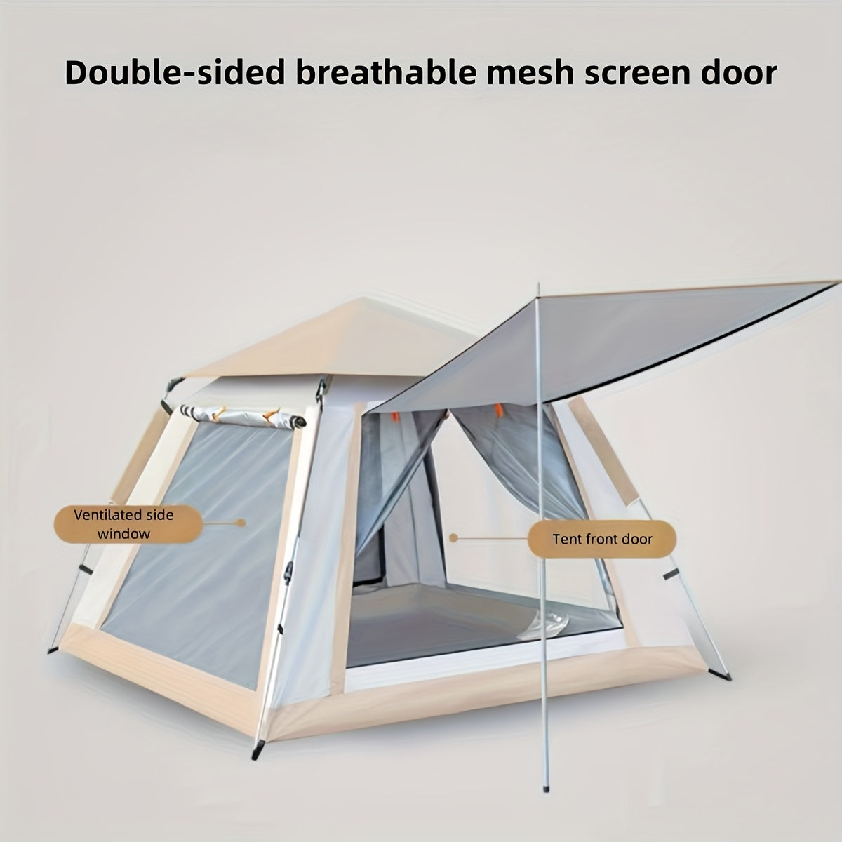 Automatic Beach Tent for 3–4 People – Quick-Fold Portable Shelter