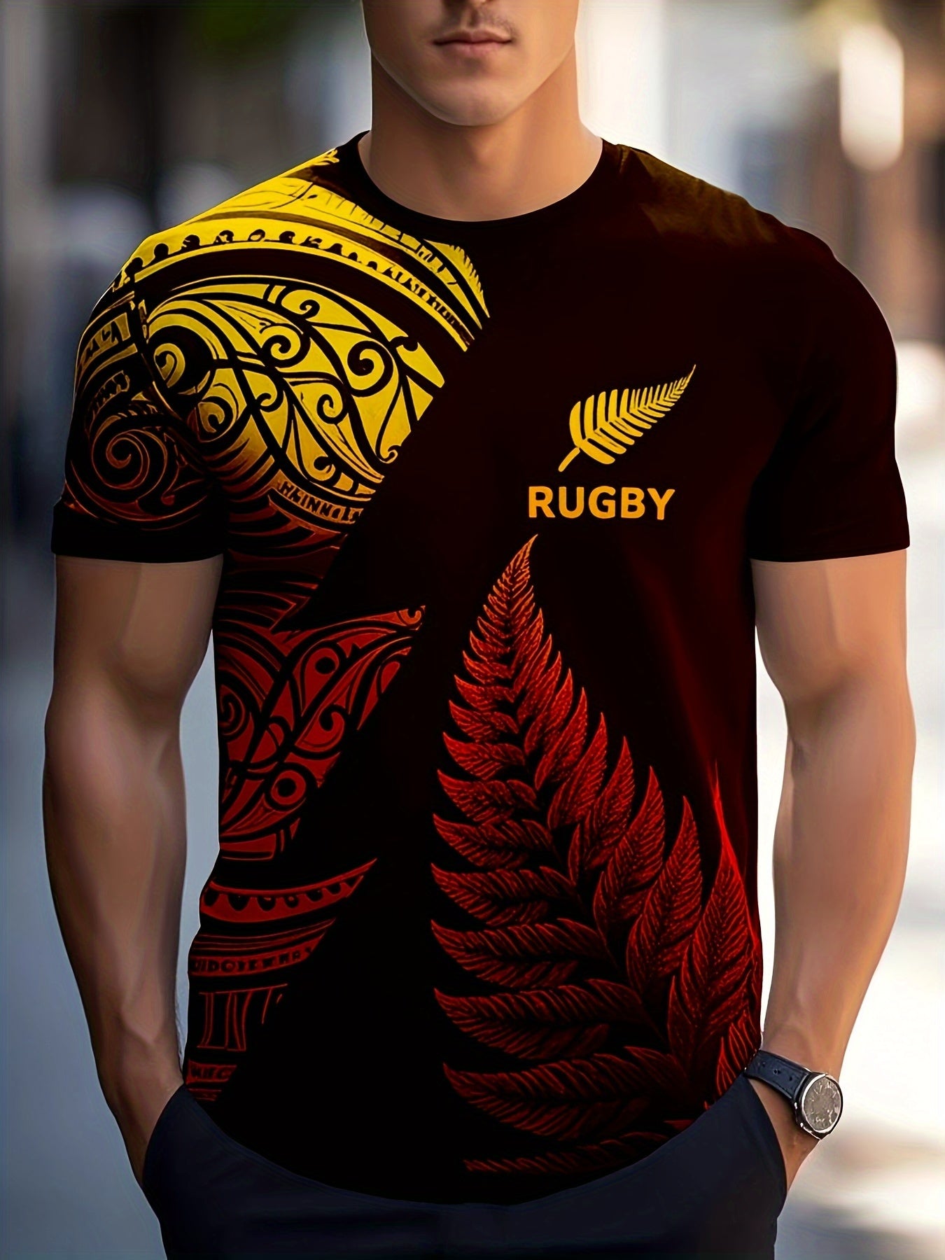 Men’s Graphic Rugby T-Shirt