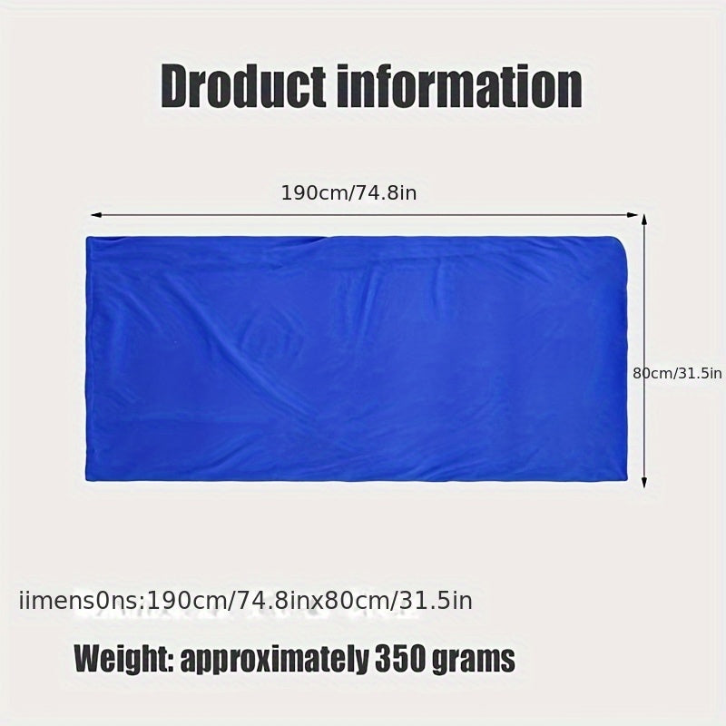 Double-Sided Fleece Sleeping Bag – Soft, Warm & Portable for Camping