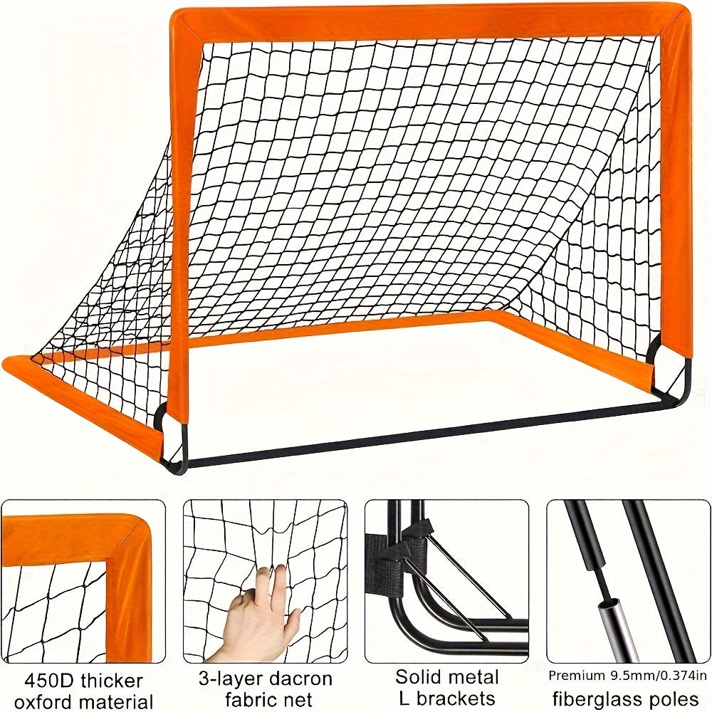 Portable Pop-Up Soccer Goal – Foldable & Durable Design