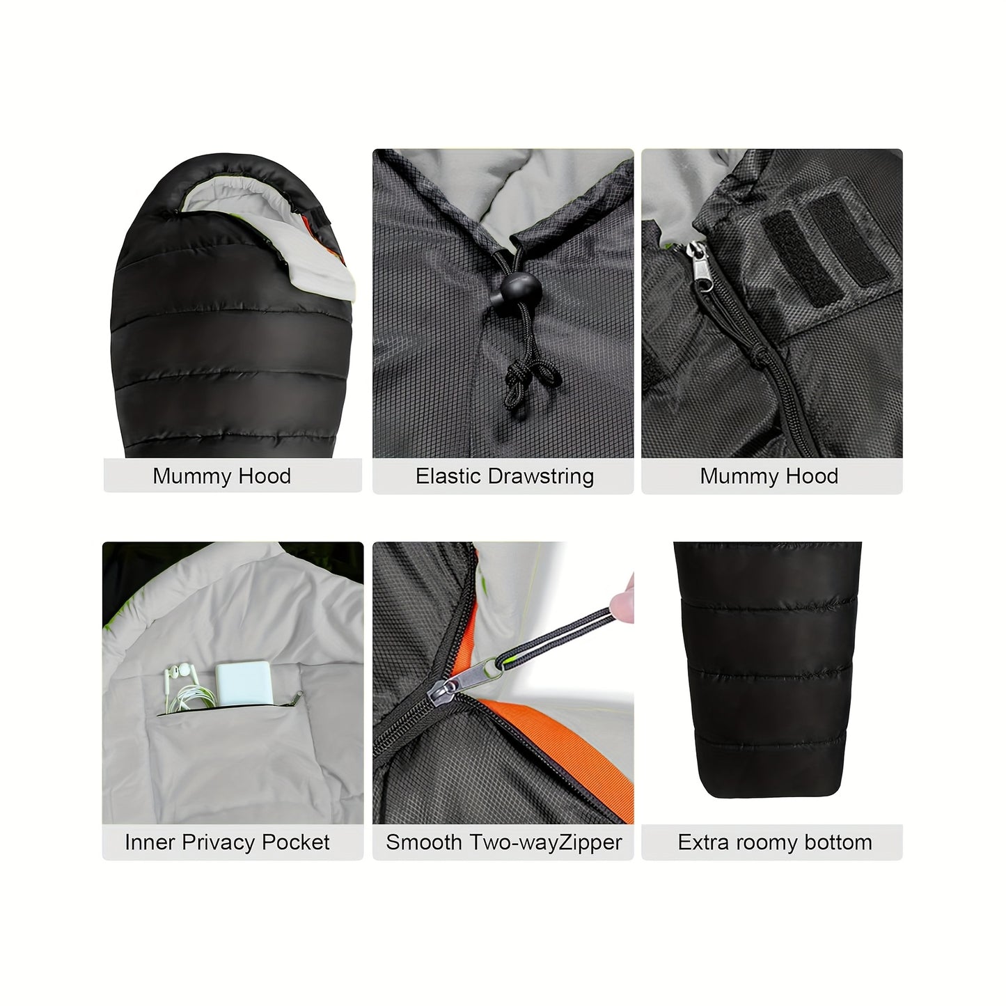 Lightweight Mummy Sleeping Bag – Warm & Compact for Outdoor Adventures