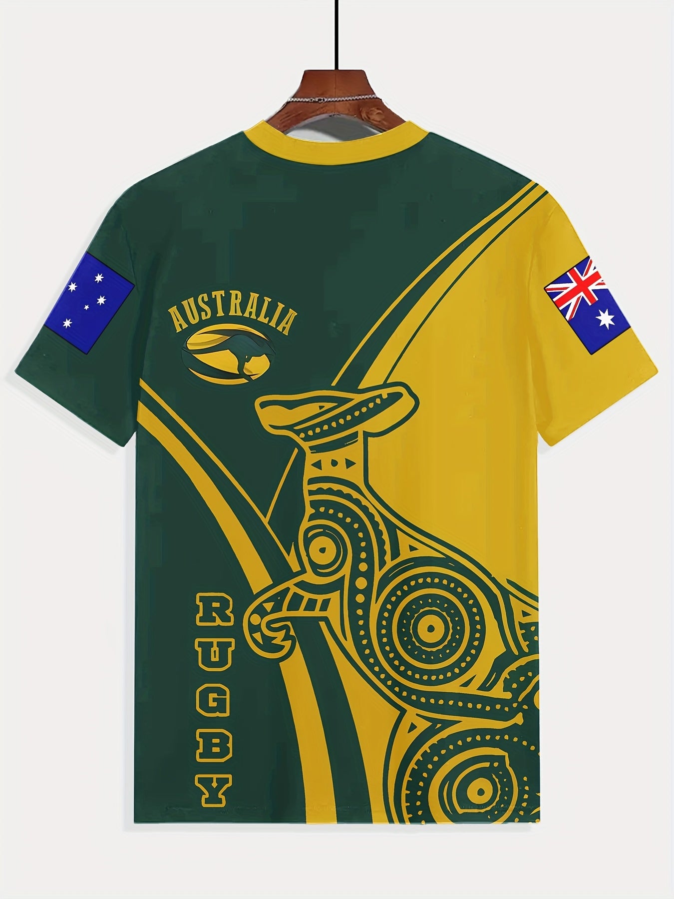 Men’s 3D Print Rugby T-Shirt