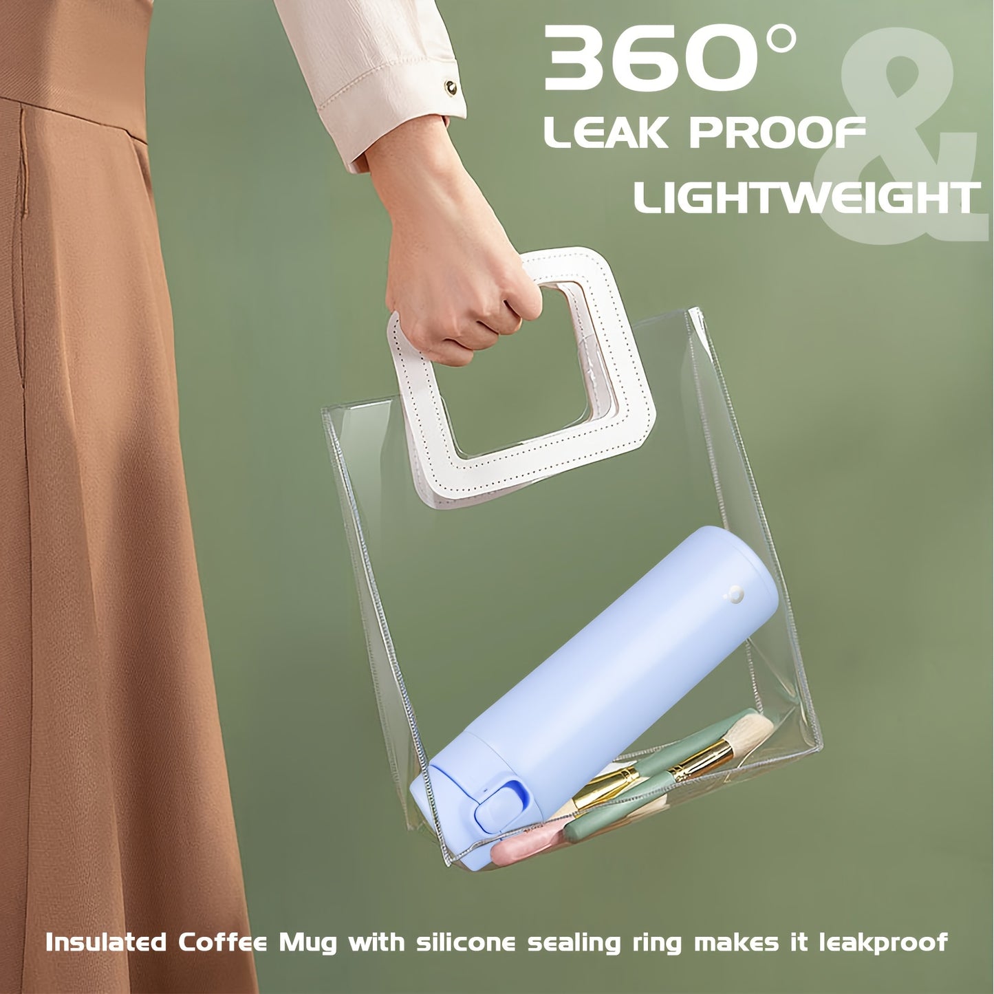 Double Wall Vacuum Insulated Travel Mug – Leakproof Thermal Coffee Flask
