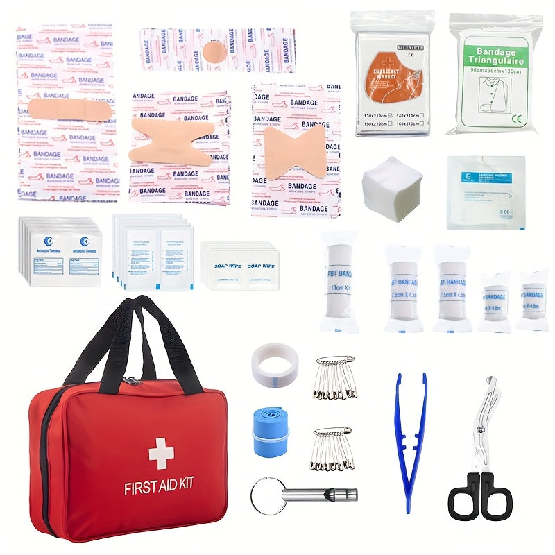 Portable First Aid and Emergency Survival Kit
