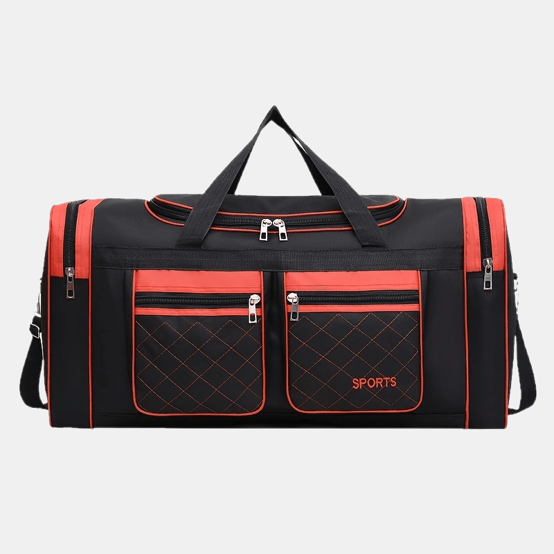 Extra-Large Travel Duffel Bag with Multi-Pocket Design – Red, Blue, Black