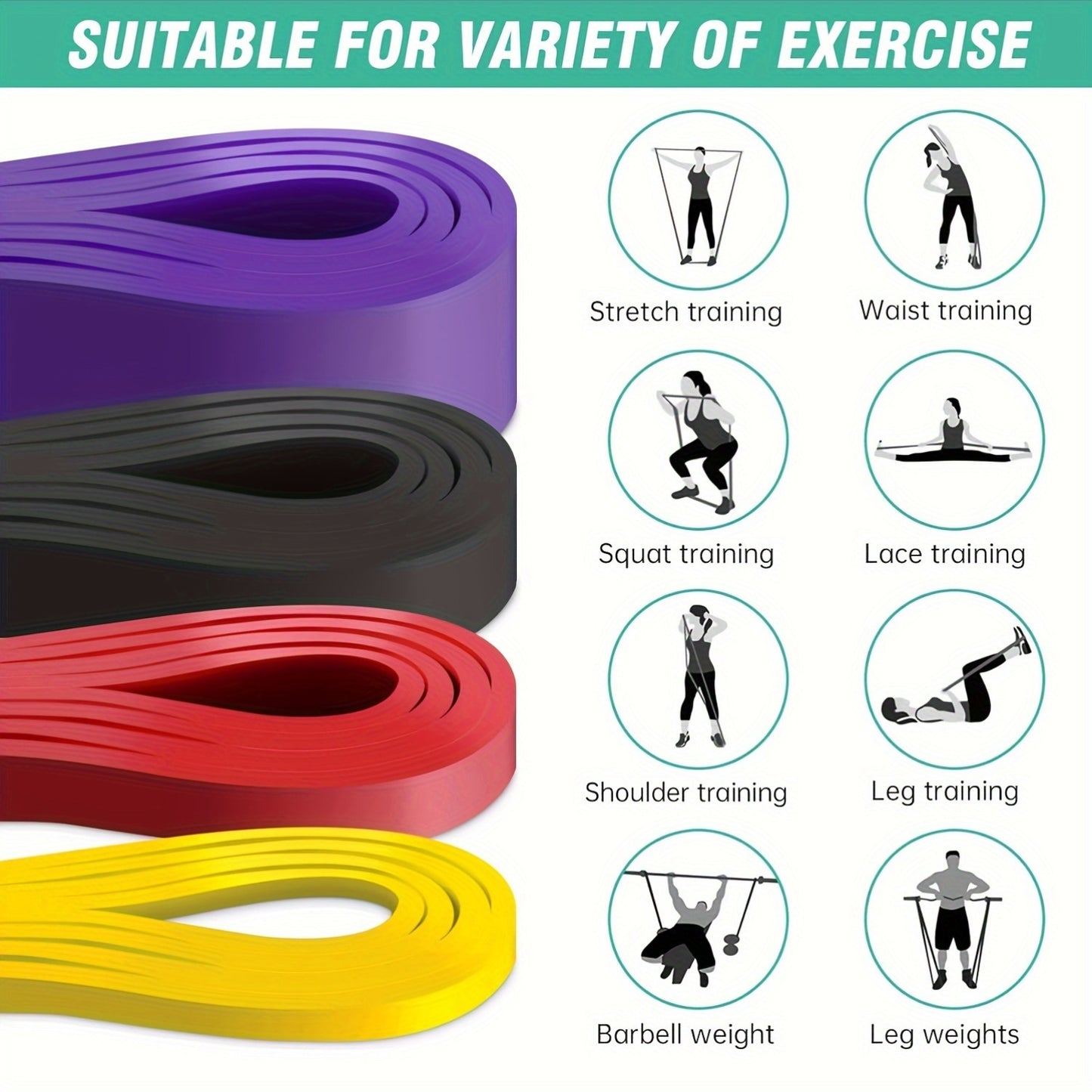 Heavy Resistance Band Set – Strength Training & Stretching