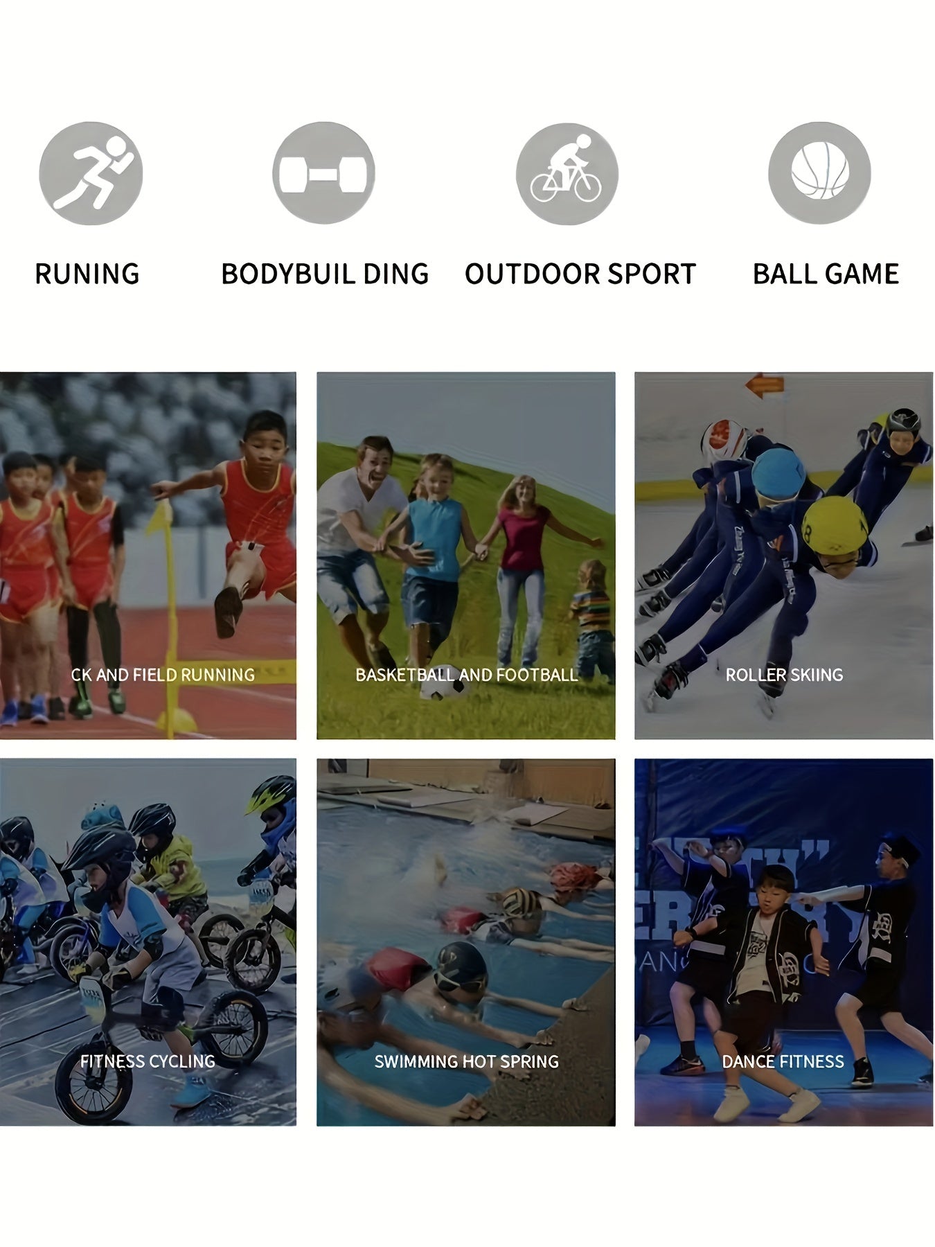 6-Piece Youth Sportswear Set – Breathable, Stretchy & Quick-Dry Activewear