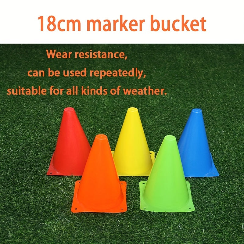 Football & Basketball Training Sign Barrel – Durable Obstacle Marker