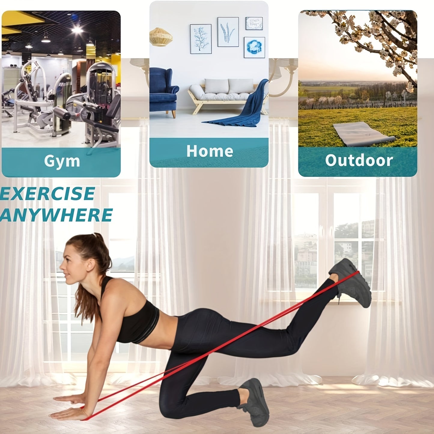 Heavy Resistance Band Set – Strength Training & Stretching