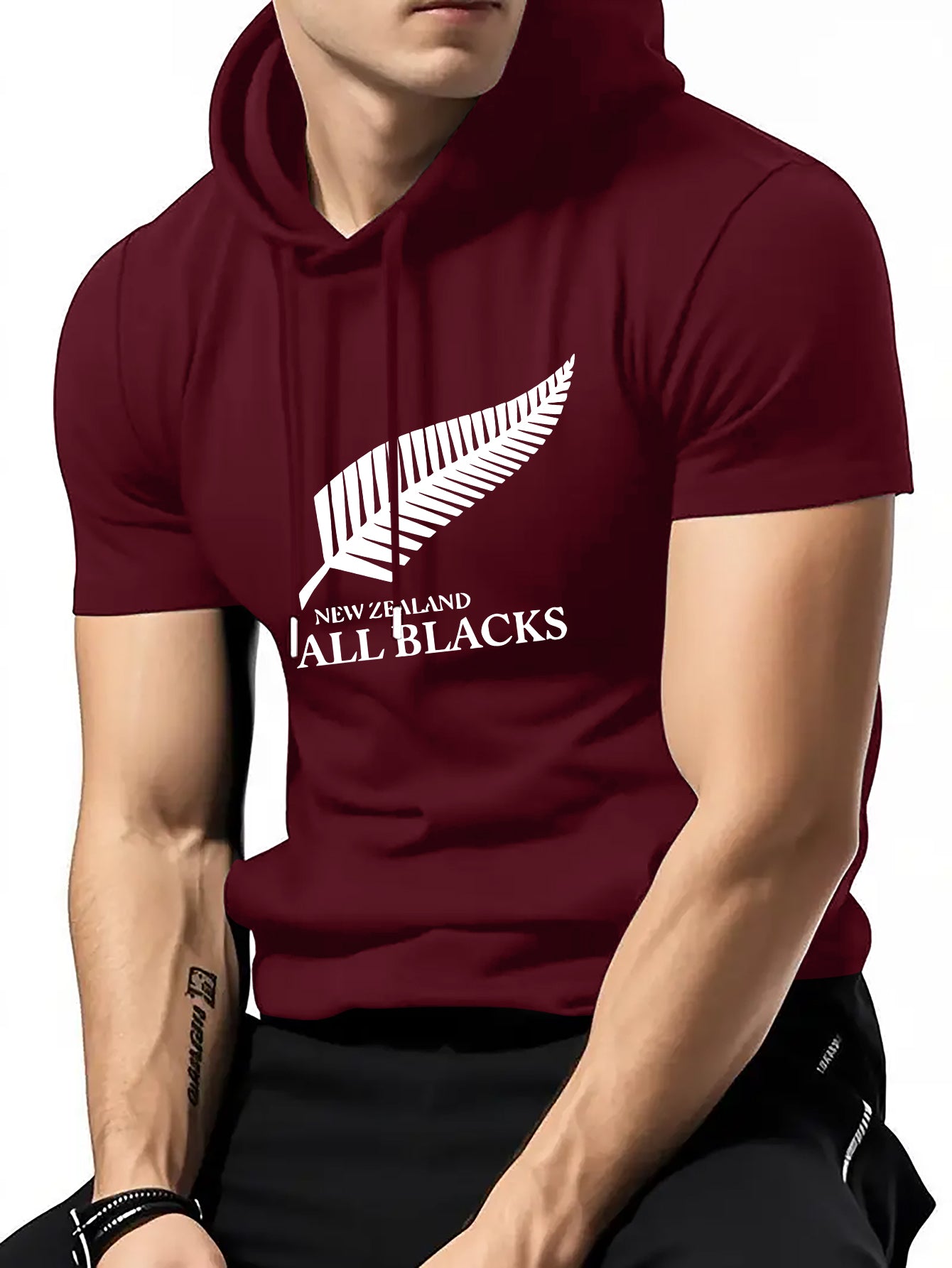 Men’s Rugby Hooded T-Shirt