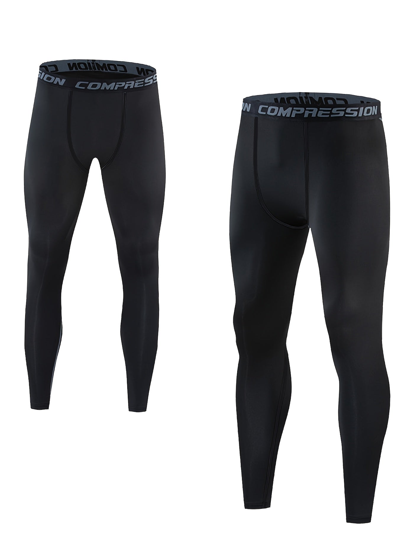 3-Pack Men’s Compression Athletic Leggings – Breathable, Stretchy & Supportive