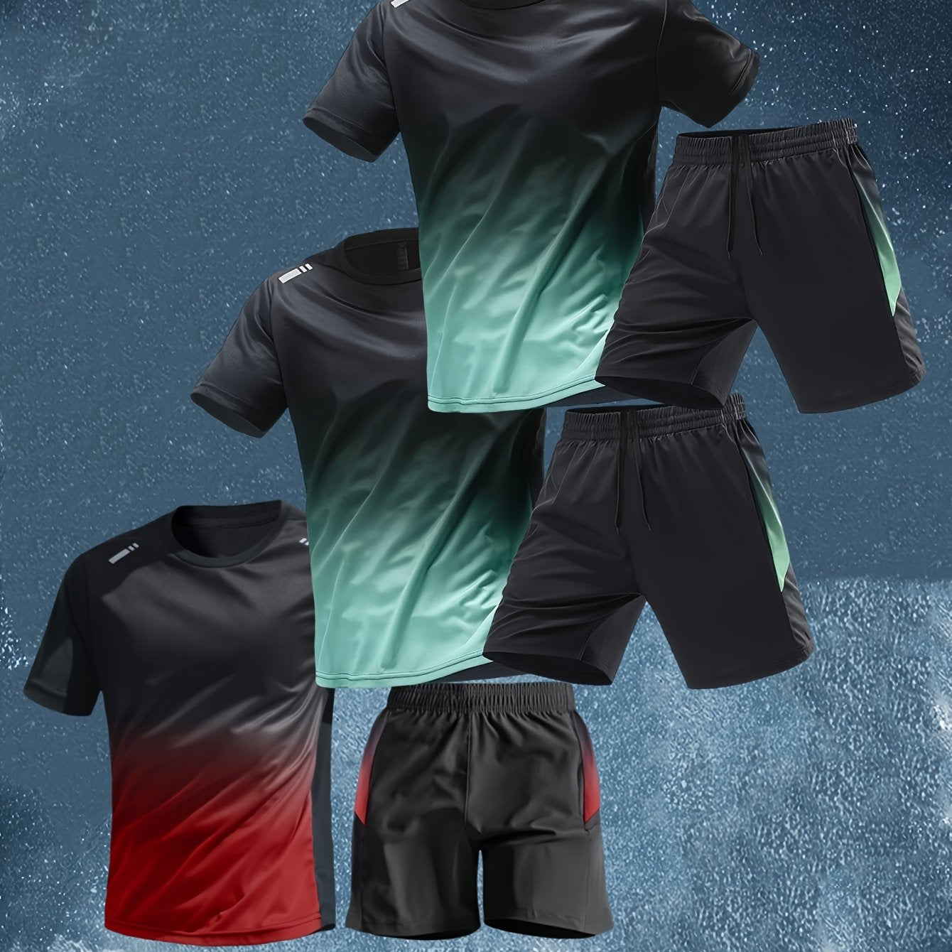 Men’s Summer Sports Set – Short Sleeve & Shorts