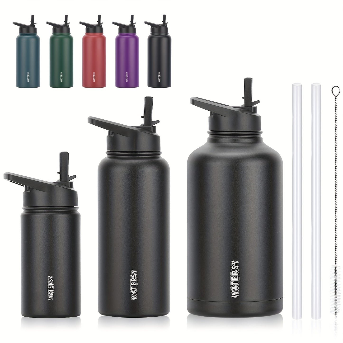 Insulated Stainless Steel Water Bottle – Wide Mouth, Leakproof Sports Flask