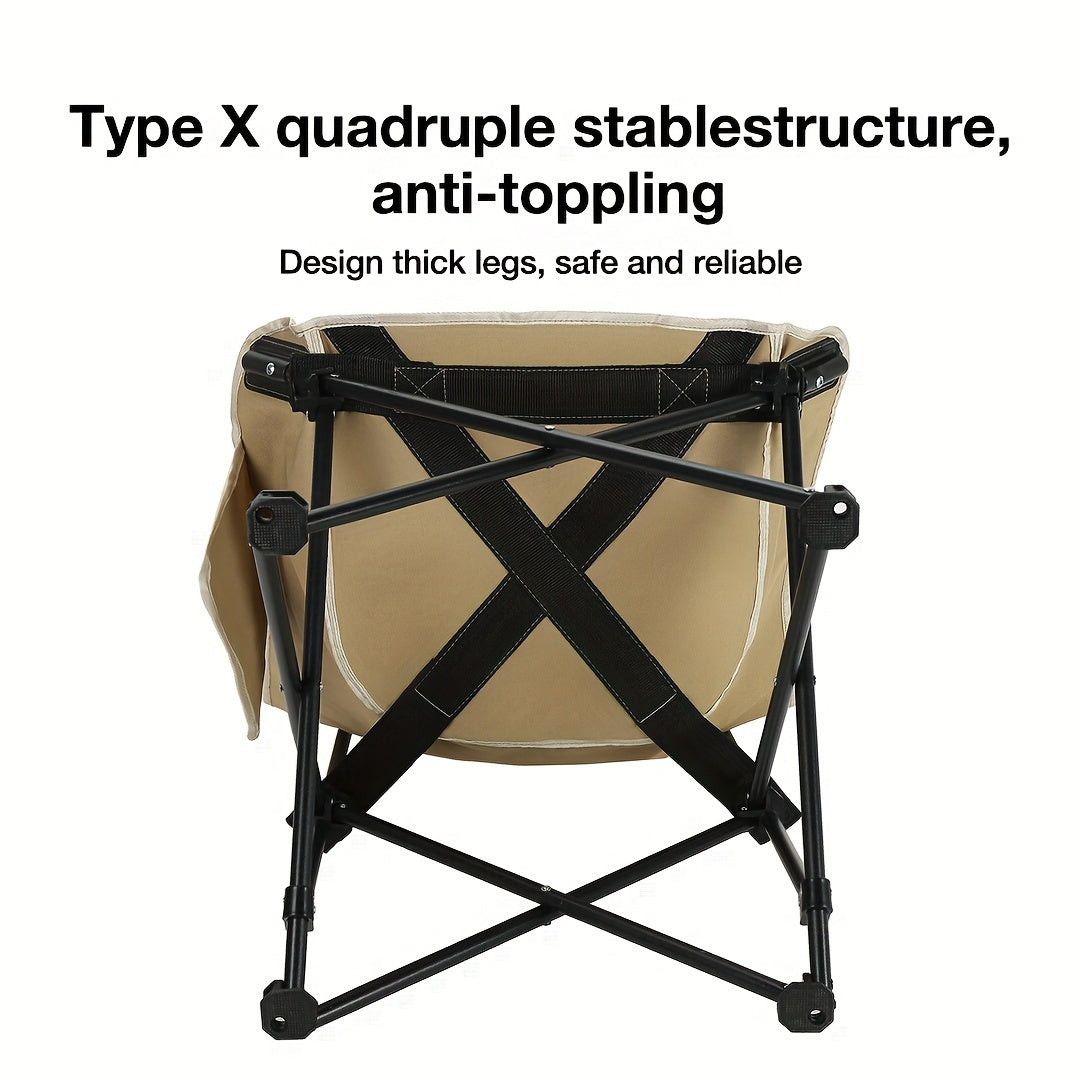 Ultra-Lightweight Portable Folding Chair – High Back with Padded Seat