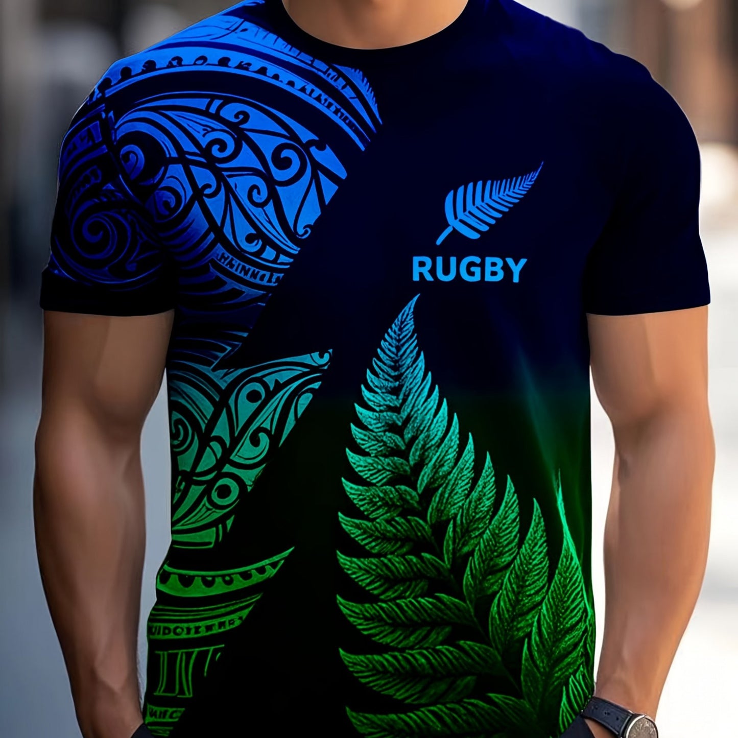 Men’s Graphic Rugby T-Shirt