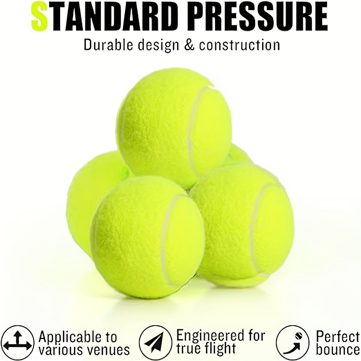 Professional Cricket & Tennis Balls – 3 Pack