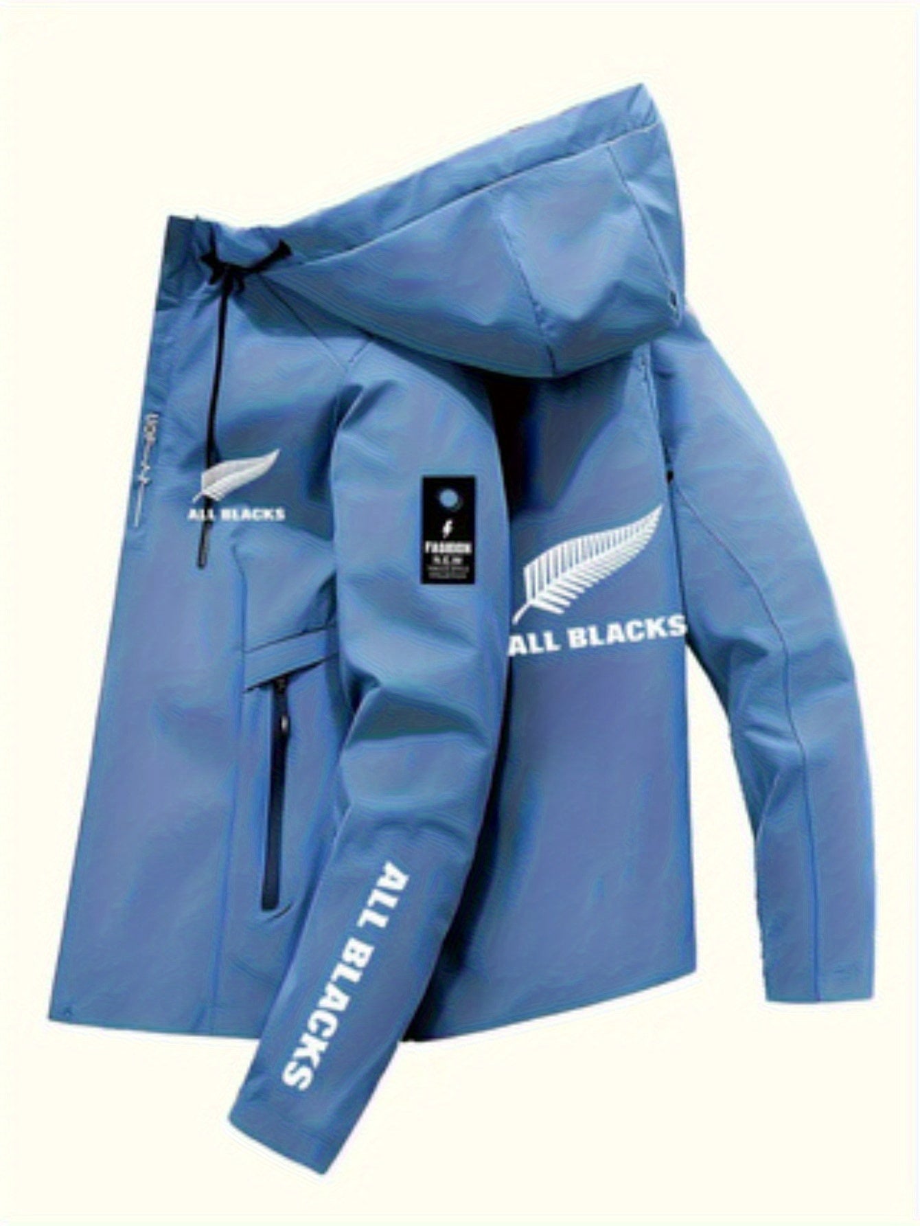Men’s Rugby Hooded Windbreaker Jacket