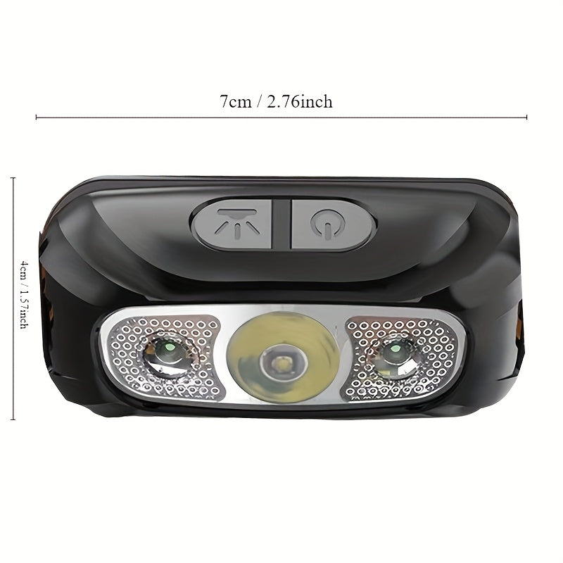 Owl-Shaped USB Rechargeable LED Headlamp with 6 Light Modes