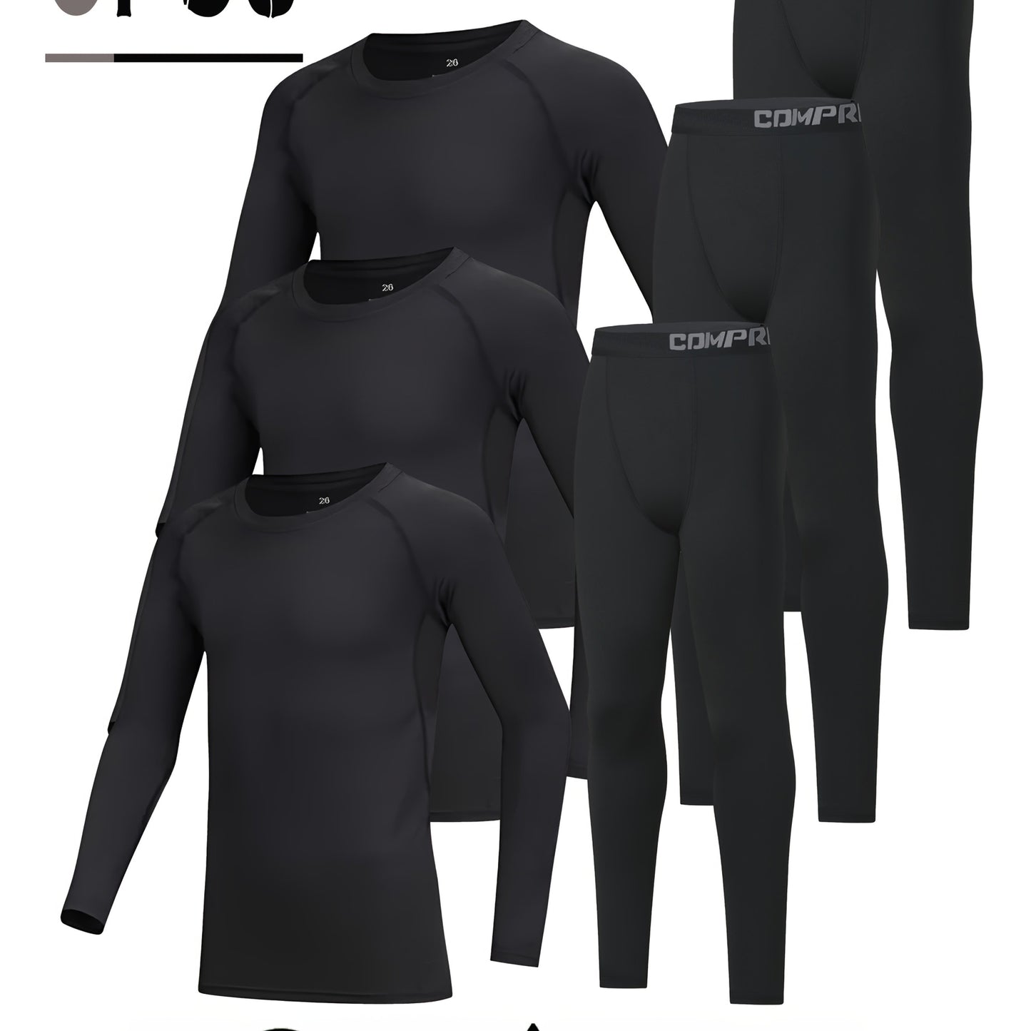 6-Piece Youth Sportswear Set – Breathable, Stretchy & Quick-Dry Activewear