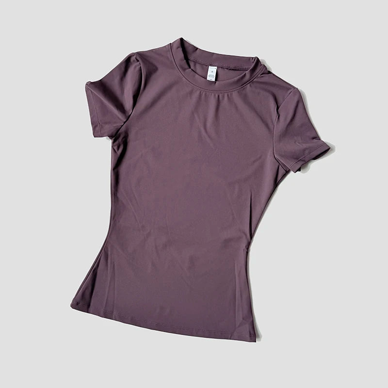 Women’s Seamless Yoga Top – Short Sleeve