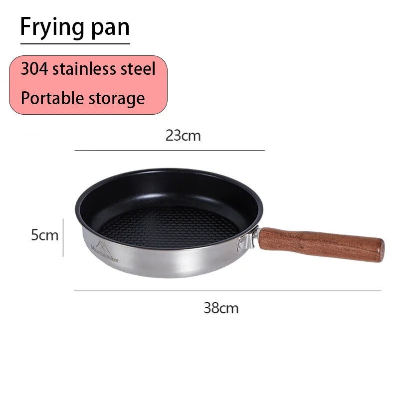 Portable Outdoor Camping Frying Pan – Multifunctional