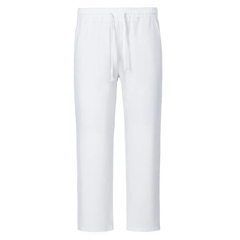 Men’s Casual Cotton-Linen Yoga Pants
