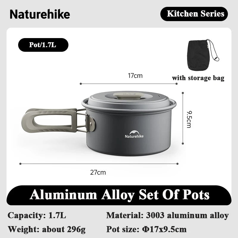 Lightweight Outdoor Cooking Pot and Pan Set – Durable and Portable