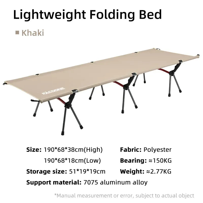 Foldable Camping Bed – Lightweight & Durable Outdoor Sleeping Solution