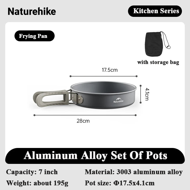 Lightweight Outdoor Cooking Pot and Pan Set – Durable and Portable