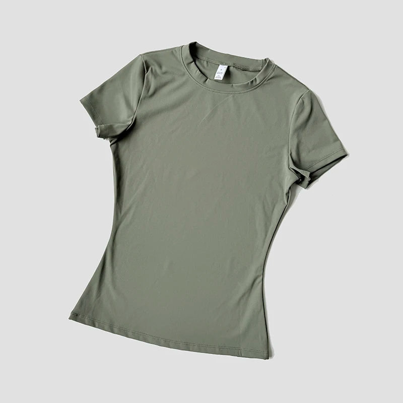 Women’s Seamless Yoga Top – Short Sleeve