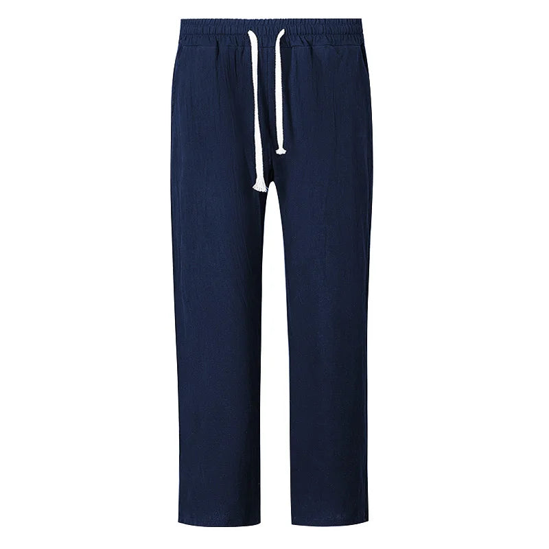 Men’s Casual Cotton-Linen Yoga Pants