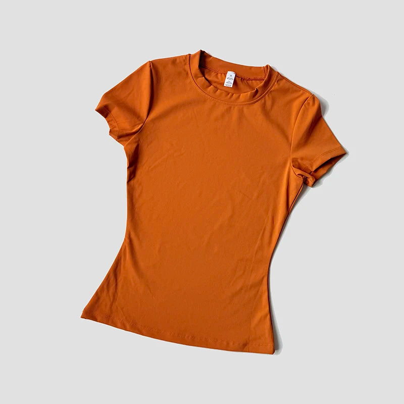 Women’s Seamless Yoga Top – Short Sleeve