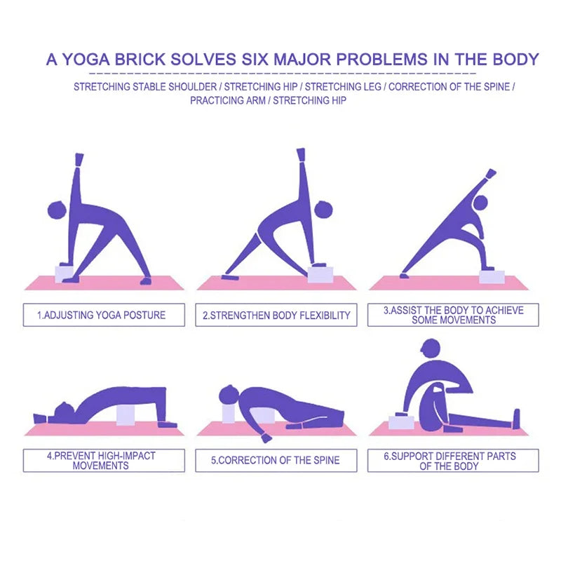 EVA Foam Yoga Block – 23 x 15 x 7.5cm