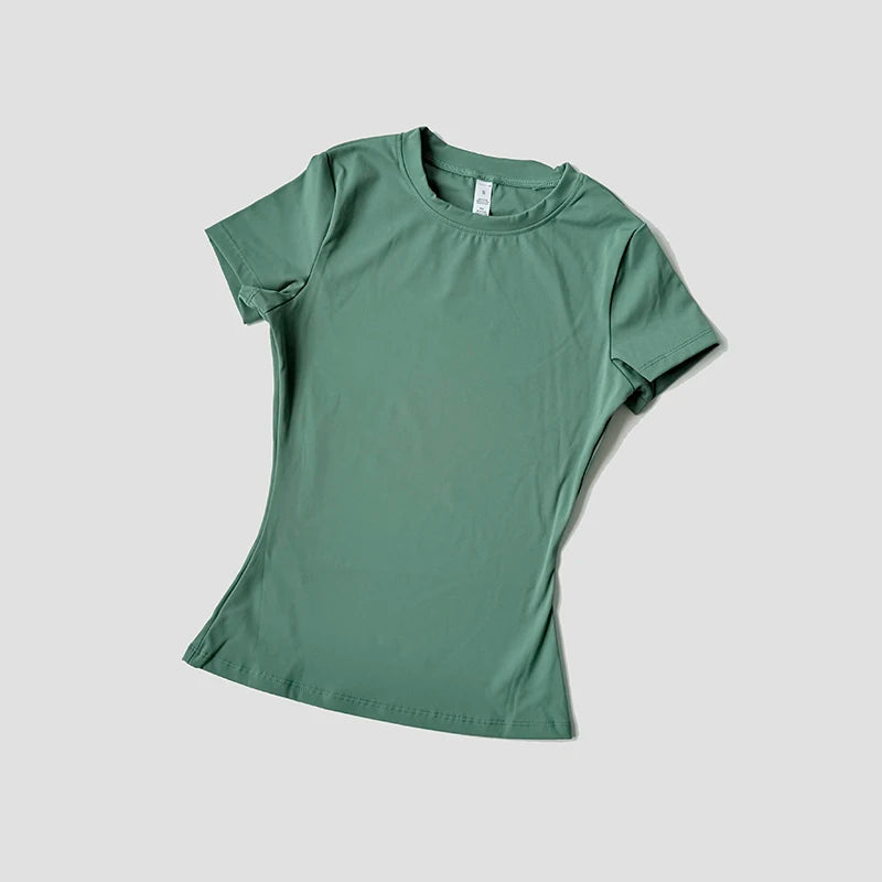 Women’s Seamless Yoga Top – Short Sleeve
