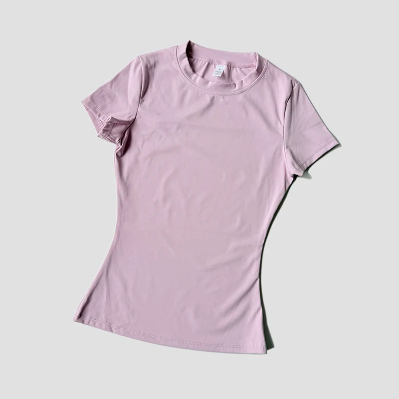 Women’s Seamless Yoga Top – Short Sleeve