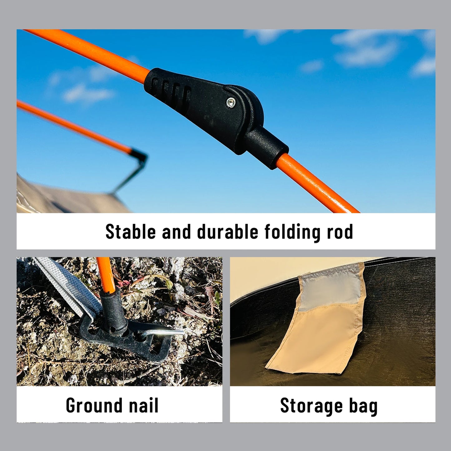 Quick-Pitch 4-Person Waterproof Camping Tent – All-Season Shelter