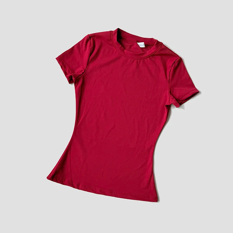 Women’s Seamless Yoga Top – Short Sleeve