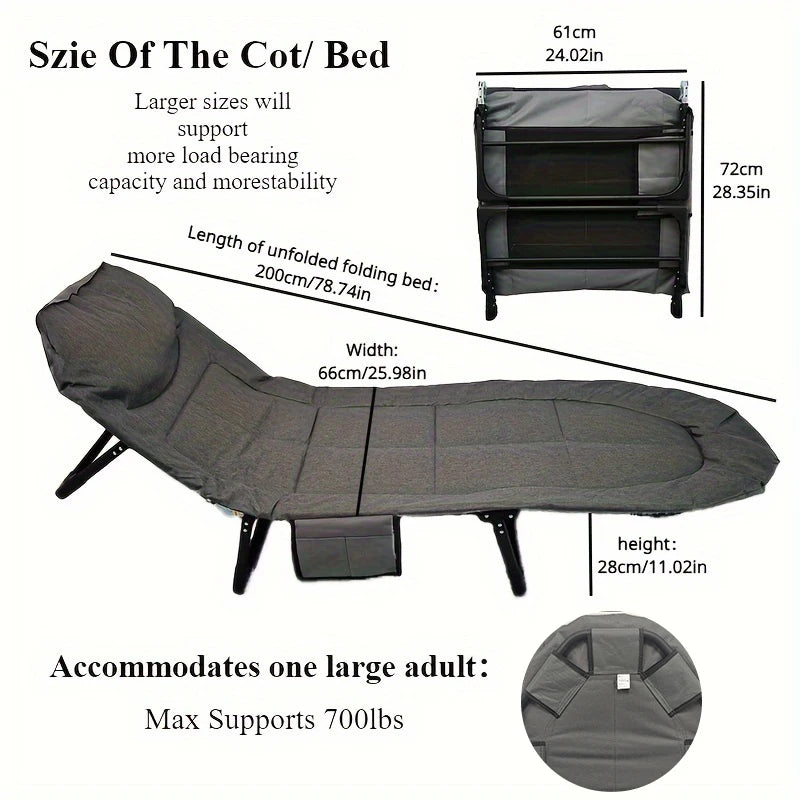 Portable Camping Cot – Lightweight & Sturdy Outdoor Bed