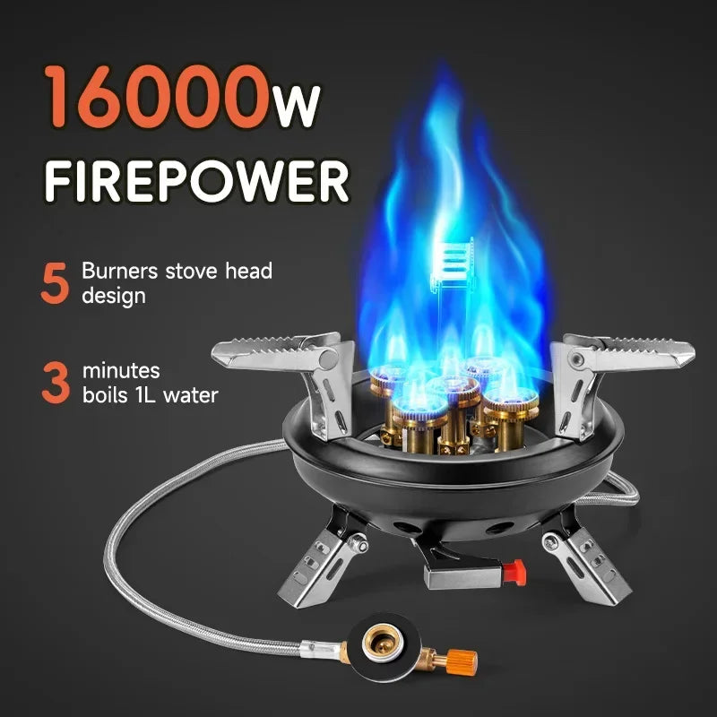 High-Pressure Camping Gas Stove with Piezo Ignition