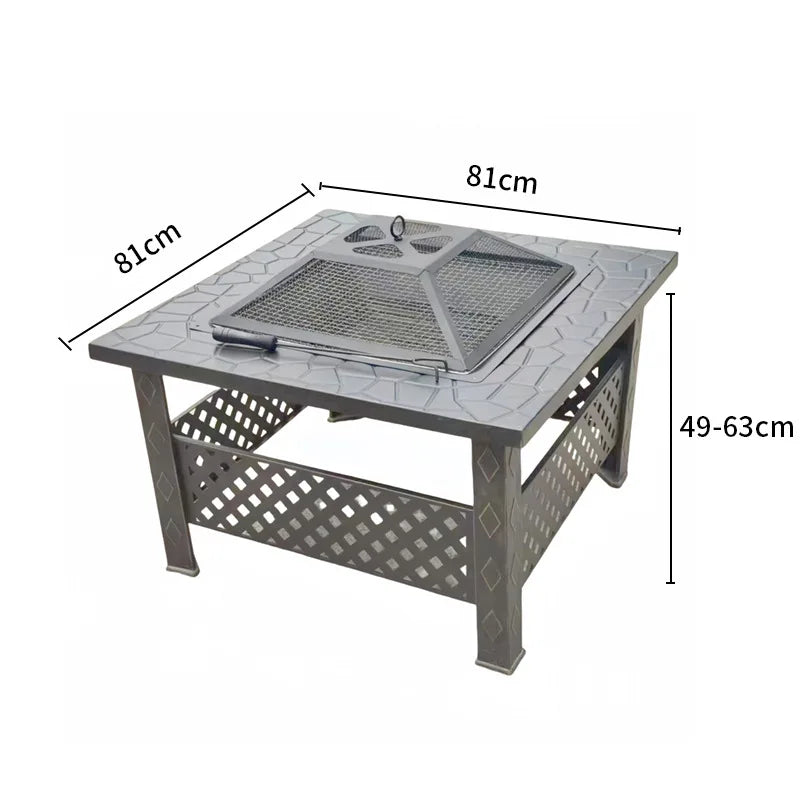 Large Multifunctional Charcoal BBQ Grill