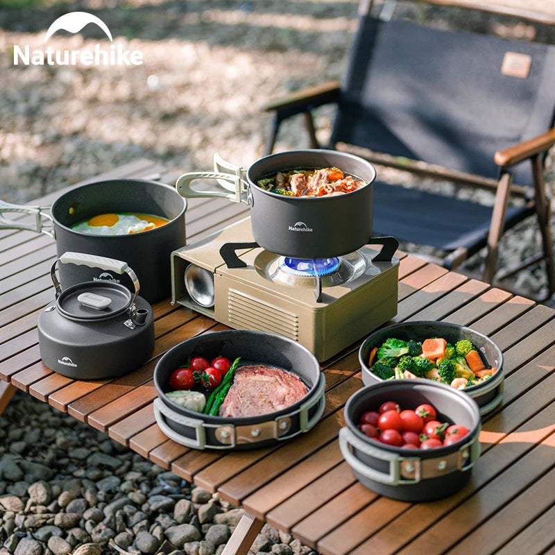 Lightweight Outdoor Cooking Pot and Pan Set – Durable and Portable