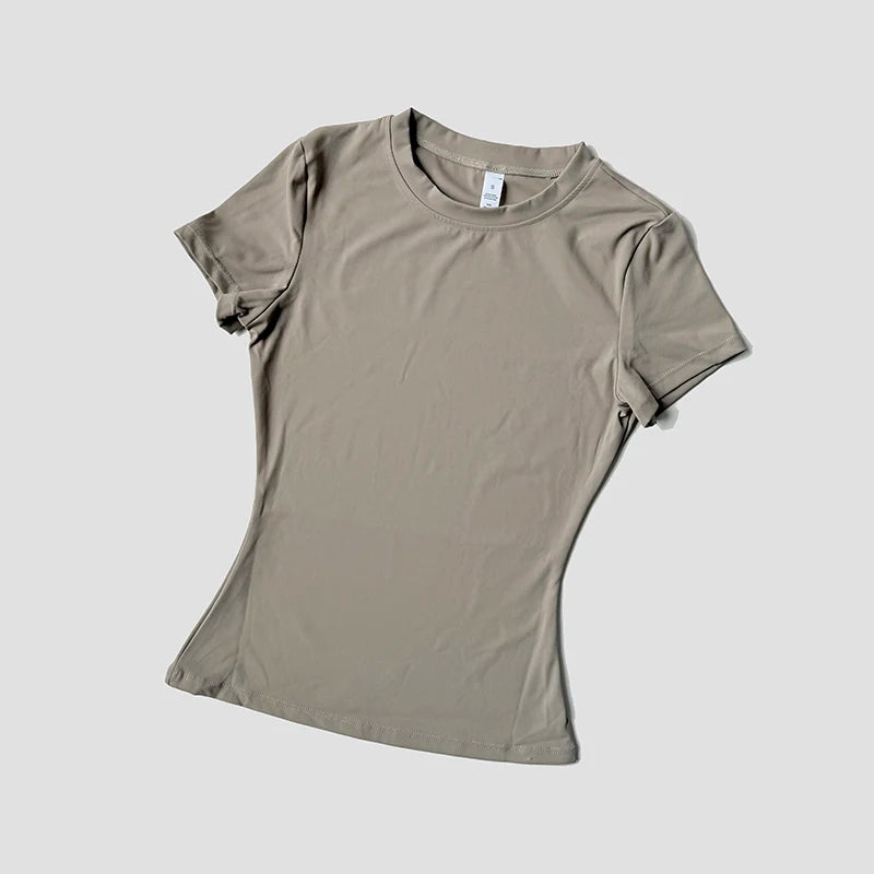 Women’s Seamless Yoga Top – Short Sleeve