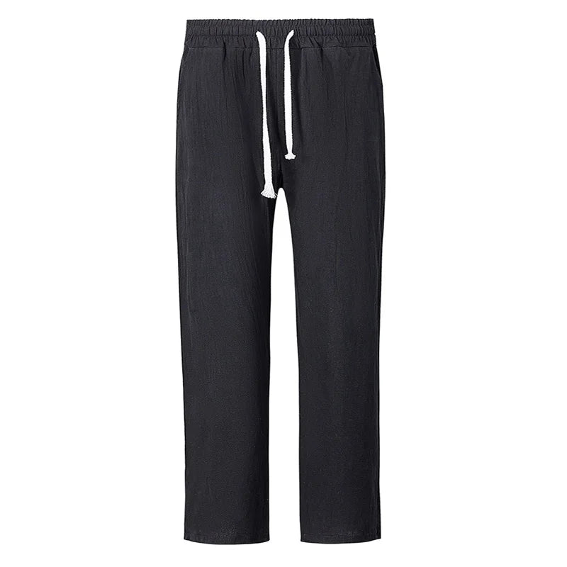 Men’s Casual Cotton-Linen Yoga Pants